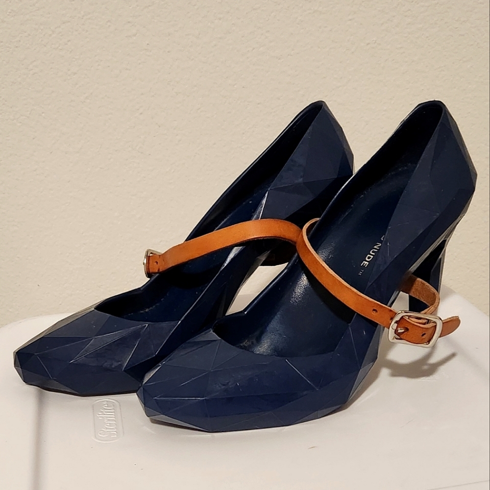 United Nude Navy Geometric Heels